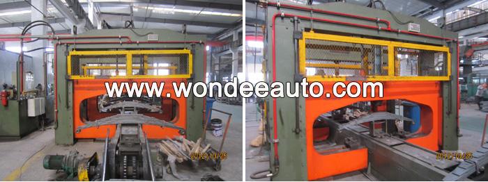 factory production line leaf spring assembly