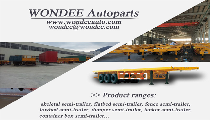 3 Axle Container Skeletal Trailer - Wondee Factory