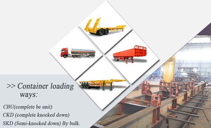  Wondee Factory 3 Axle Container Skeletal Trailer Loading type