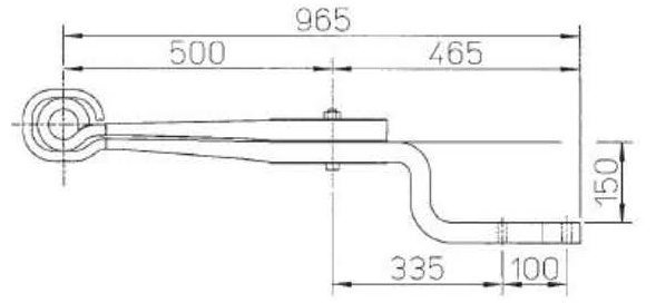 China Manufacture 21223381 ROR Leaf Spring