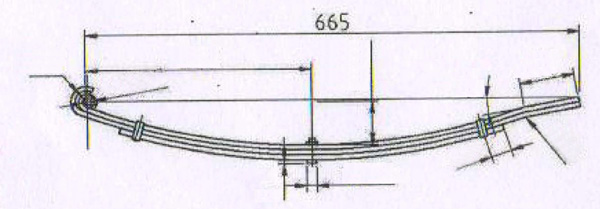 450603K00100 Boat Trailer Leaf Spring 