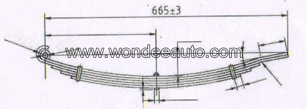 Boat Trailer Leaf Spring Supplier Drawing