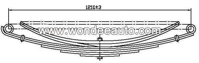 ISR31 Double Eye Trailer Slipper Springs