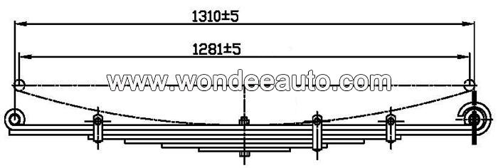 Double Eye Trailer Leaf Spring at Trailer Parts