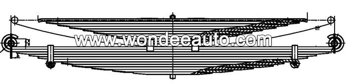 304270 Mercedes Benz Leaf Spring Drawing