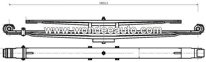 OEM 30537000 Leaf Spring for Volvo 