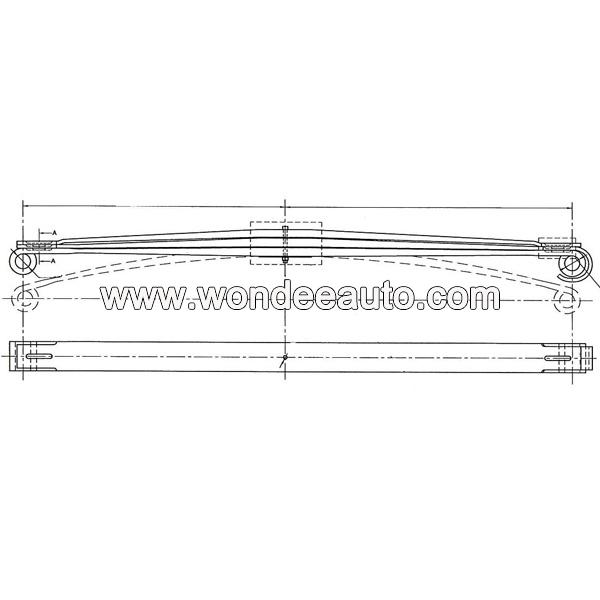 Suspension Truck parts Leaf Springs for Volvo