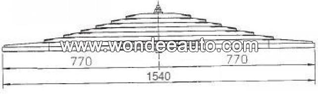 3433200106 Leaf Spring Drawing