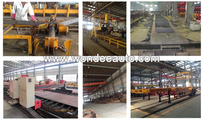 Cargo Skeletal 3 Axle Trailer Production Line