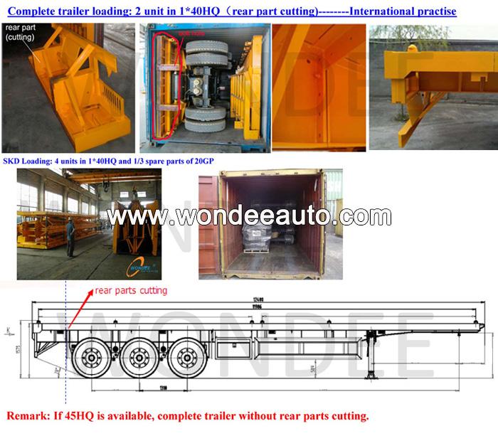 3-Axle 40ft Skeletal Trailer Detail Photos