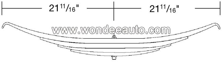 Four Leaves TRA699 Leaf Spring Drawing