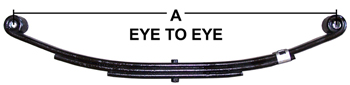 Capacity 2,000 LB - Double Eye Trailer Leaf Spring