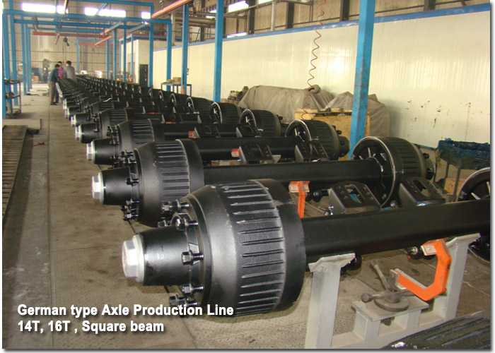 German type Axle production line