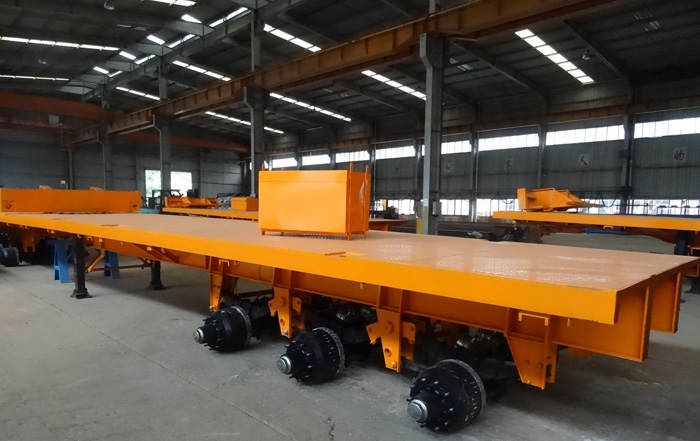 China Manufacture Container 3 Axle Flatbed Truck Trailer Detail Photos