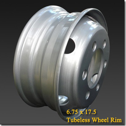 6.75x17.5 Tubeless Steel Truck Trailer Wheel Rim