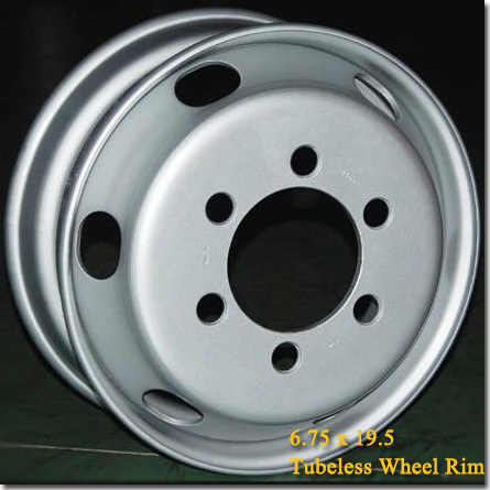 6.75x19.5 Tubeless Steel Truck Trailer Wheel Rim