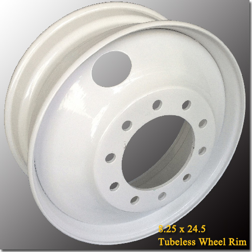 8.25x24.5 Tubeless Steel Truck Trailer Wheel Rim