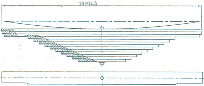 Mercedes Benz 31337000 Leaf Spring