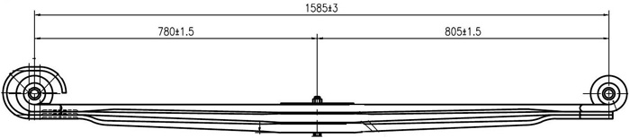 Manufacture Benz 9493200302 Leaf Spring