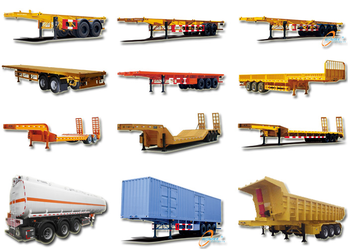 Besides Flatbed Tridem Axle Trailer, WONDEE AUTOPARTS also Supply SKELETAL SEMI TRAILER, FENCE SEMI TRAILER, CONTAINER SEMI TRAILER, DUMPER SEMI TRAILER, FUEL TANKER SEMI TRAILER ... ...