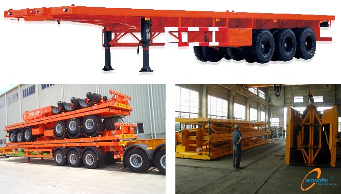 40ft Tridem Axle Flatbed Trailer