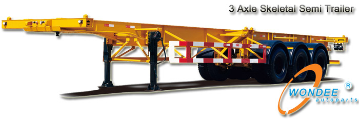40T Container Chassis Skeletal Semi-trailer