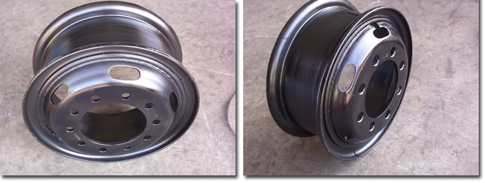 Steel Tube 7.50-20 Wheel Rim Detail Photos