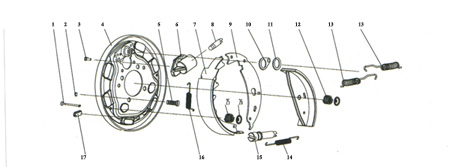 trailer brake drawing