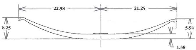 TRA021, 363-00 Leaf Spring