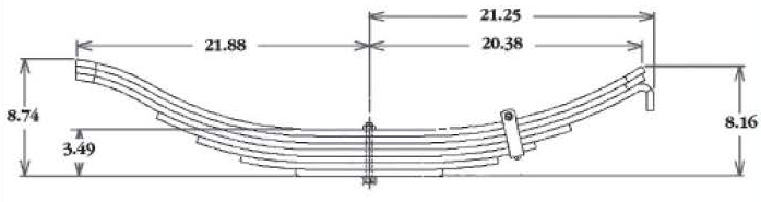 TRA2705, 751-05 Leaf Spring