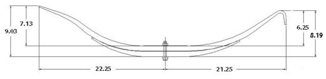 TRA2752, 354-00 Leaf Spring Drawing