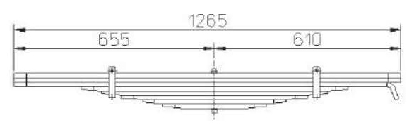 Factory Trailer Steel 21200078 ROR Leaf Spring