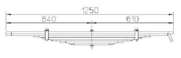 Suspension Rear Leaf Spring ROR 21200108