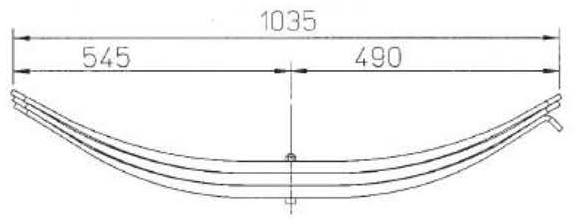 High Quality ROR Parabolic 21209755 Leaf Spring