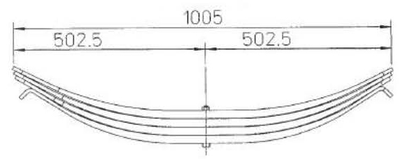 Truck ROR Suspension parts 21211074 Leaf Spring