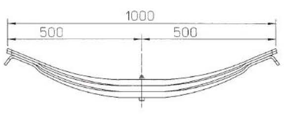 Factory Parabolic Steel 21215421 Rear Leaf Spring