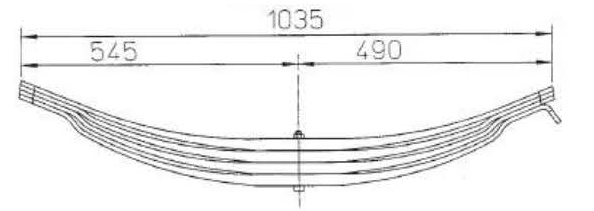 ROR Semi Trailer 21220880 Leaf Spring