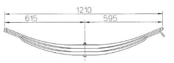 Parabolic Truck ROR 21221246 Leaf Spring