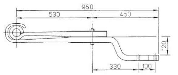 Suspension parts 21221324 ROR Z Type Leaf Spring