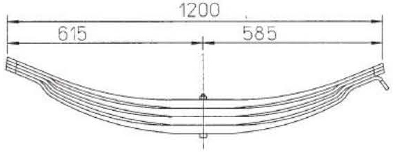 Parabolic 21223326 Leaf Spring for ROR Trailer