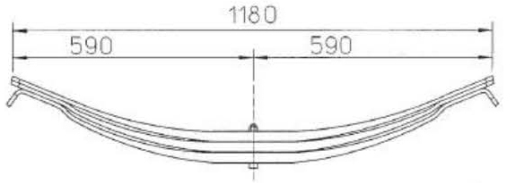 OEM NO. Steel 21223329 Factory Leaf Spring 