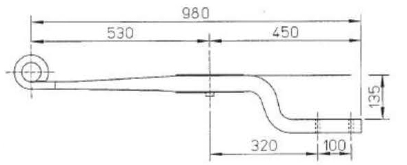 Suspension parts ROR 21224664 Air Linker Leaf Spring