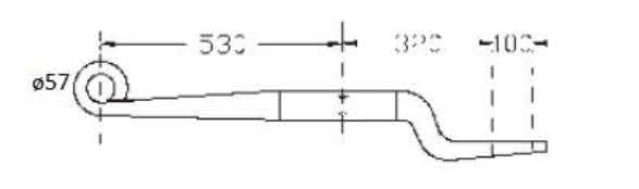 Single Pieces ROR 21225102 Z Type Leaf Spring