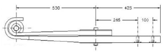 Truck ROR Suspension 21225499 Z Type Leaf Spring