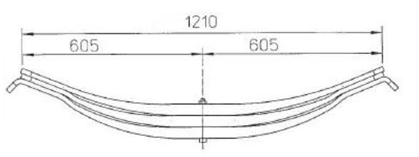 Custom Steel 21225675 ROR Leaf Spring