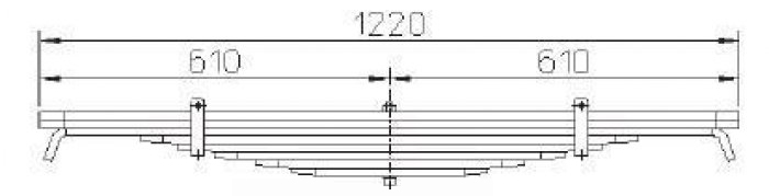 Conventionla type ROR 212009981 Rear Leaf Spring