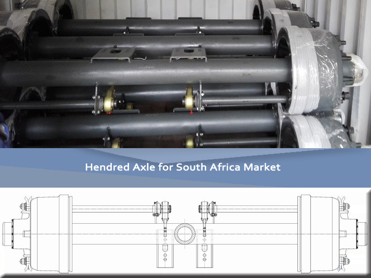 Hendred Fruehauf Trailer Axle for South Africa