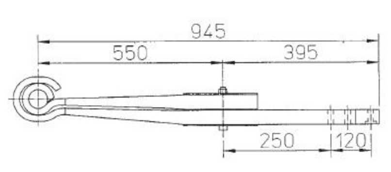 BPW Type 0508202440 Leaf Spring