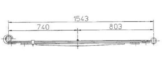 BENZ Type 6023203006 Leaf Spring