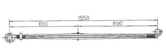 BENZ Type 6693200602 Leaf Spring